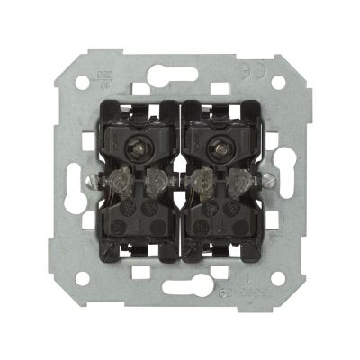 Simon 82 Łącznik podwójny schodowy / swiecznikowy z podświetleniem (mechanizm) 10A 250V szybkozłączka 75394-39 KONTAKT (75394-39)