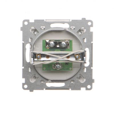 Simon 55 Gniazdo antenowe TV pojedyncze Do instalacji indywidualnych Aluminium mat TAK1.01/143 KONTAKT (TAK1.01/143)