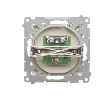 Simon 55 Gniazdo antenowe TV pojedyncze Do instalacji indywidualnych Szampański mat TAK1.01/144 KONTAKT (TAK1.01/144)