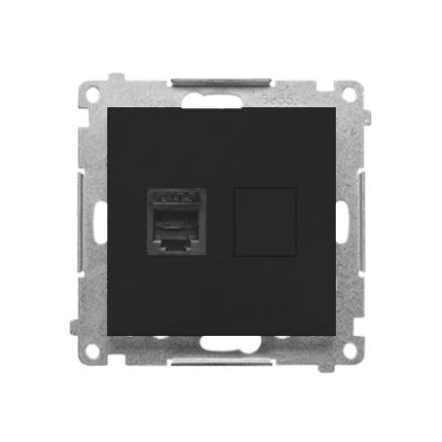 Simon 55 Gniazdo telefoniczne pojedyncze RJ12 Czarny mat TF1.01/149 KONTAKT (TF1.01/149)