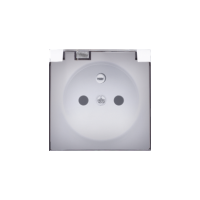 Simon 82 Pokrywa gniazda pojedynczego - klapka transparentna IP44 biały 82068KD-30 KONTAKT (82068KD-30)