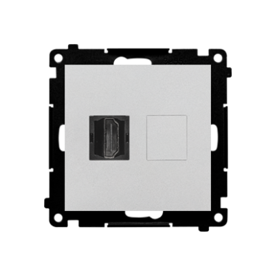 Simon 55 Gniazdo HDMI Aluminium mat TGHDMI.01/143 KONTAKT (TGHDMI.01/143)