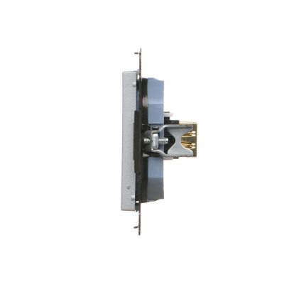 Simon 55 Gniazdo HDMI Aluminium mat TGHDMI.01/143 KONTAKT (TGHDMI.01/143)