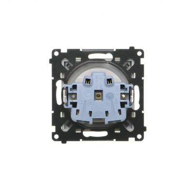 Simon 55 Gniazdo wtyczkowe do wersji IP44 bez uszczelki szybkozłączka Klapka W kolorze pokrywy Szampański mat TGZ1BCUZ.01/144 KONTAKT (TGZ1BCUZ.01/144)