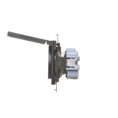 Simon 55 Gniazdo wtyczkowe do wersji IP44 bez uszczelki szybkozłączka Klapka W kolorze pokrywy Czarny mat TGZ1BCUZ.01/149 KONTAKT (TGZ1BCUZ.01/149)