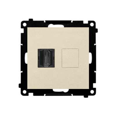 Simon 55 Gniazdo HDMI Szampański mat TGHDMI.01/144 KONTAKT (TGHDMI.01/144)