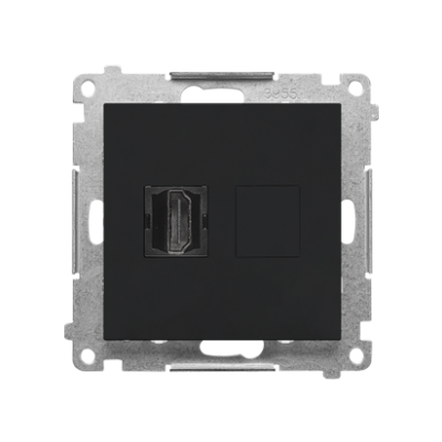Simon 55 Gniazdo HDMI Czarny mat TGHDMI.01/149 KONTAKT (TGHDMI.01/149)