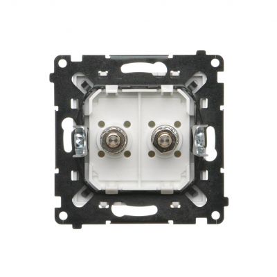 Simon 55 Gniazdo ekwipotencjalne podwójne Biały mat TGEK2.01/111 KONTAKT (TGEK2.01/111)