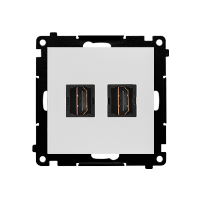 Simon 55 Gniazdo HDMI podwójne Jasnoszary mat TGHDMI2.01/114 KONTAKT (TGHDMI2.01/114)