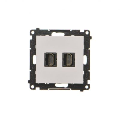 Simon 55 Gniazdo HDMI podwójne Jasnoszary mat TGHDMI2.01/114 KONTAKT (TGHDMI2.01/114)