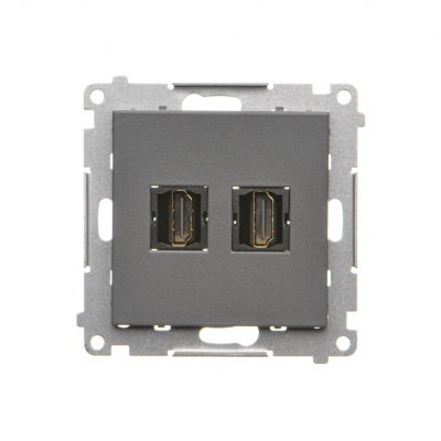 Simon 55 Gniazdo HDMI podwójne Grafitowy mat TGHDMI2.01/116 KONTAKT (TGHDMI2.01/116)