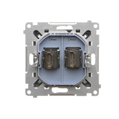 Simon 55 Gniazdo HDMI podwójne Grafitowy mat TGHDMI2.01/116 KONTAKT (TGHDMI2.01/116)