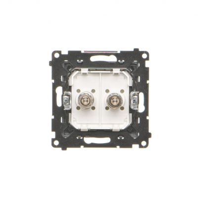 Simon 55 Gniazdo ekwipotencjalne podwójne Grafitowy mat TGEK2.01/116 KONTAKT (TGEK2.01/116)