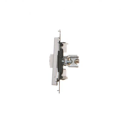 Simon 55 Gniazdo ekwipotencjalne podwójne Aluminium mat TGEK2.01/143 KONTAKT (TGEK2.01/143)