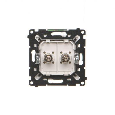 Simon 55 Gniazdo ekwipotencjalne podwójne Aluminium mat TGEK2.01/143 KONTAKT (TGEK2.01/143)