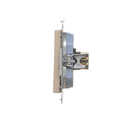 Simon 55 Gniazdo HDMI podwójne Szampański mat TGHDMI2.01/144 KONTAKT (TGHDMI2.01/144)