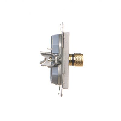 Simon 55 Gniazdo głośnikowe pojedyncze Przekrój przewodów dla wyjścia do 6 mm2 Aluminium mat TGL.01/143 KONTAKT (TGL.01/143)