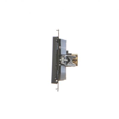 Simon 55 Gniazdo HDMI podwójne Czarny mat TGHDMI2.01/149 KONTAKT (TGHDMI2.01/149)