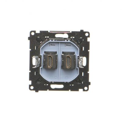Simon 55 Gniazdo HDMI podwójne Czarny mat TGHDMI2.01/149 KONTAKT (TGHDMI2.01/149)