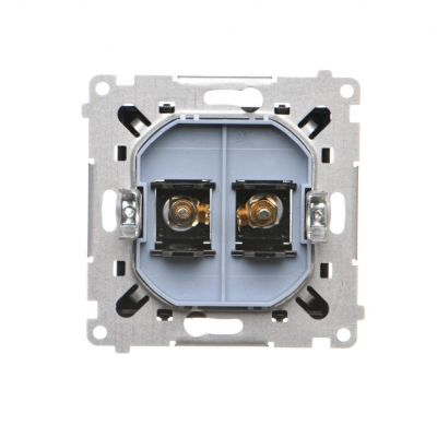 Simon 55 Gniazdo głośnikowe pojedyncze Przekrój przewodów dla wyjścia do 6 mm2 Czarny mat TGL.01/149 KONTAKT (TGL.01/149)