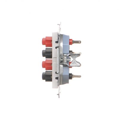 Simon 55 Gniazdo głośnikowe poczwórne 4-krotne Przekrój przewodów dla wejścia i wyjścia 2,5 mm2 Jasnoszary mat TGL4.01/114 KONTAKT (TGL4.01/114)