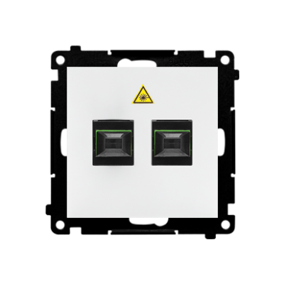 Simon 55 Gniazdo światłowodowe / optyczne podwójne SC/APC Biały mat TGS2.01/111 KONTAKT (TGS2.01/111)