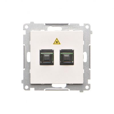 Simon 55 Gniazdo światłowodowe / optyczne podwójne SC/APC Biały mat TGS2.01/111 KONTAKT (TGS2.01/111)