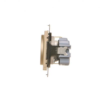 Simon 55 Gniazdo Schuko z przesłonami szybkozłączka Szampański mat TGSZ1CZ.01/144 KONTAKT (TGSZ1CZ.01/144)