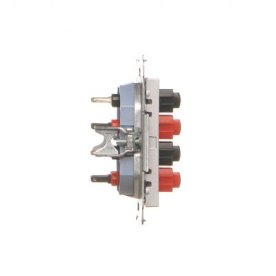Simon 55 Gniazdo głośnikowe poczwórne 4-krotne Przekrój przewodów dla wejścia i wyjścia 2,5 mm2 Aluminium mat TGL4.01/143 KONTAKT (TGL4.01/143)