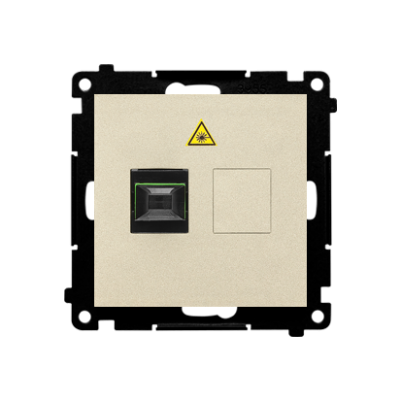 Simon 55 Gniazdo światłowodowe / optyczne pojedyncze SC/APC Szampański mat TGS1.01/144 KONTAKT (TGS1.01/144)