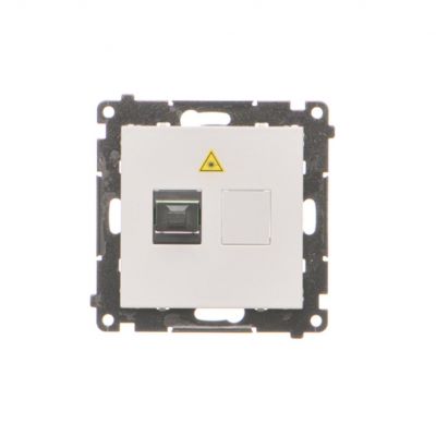 Simon 55 Gniazdo światłowodowe / optyczne pojedyncze SC/APC Jasnoszary mat TGS1.01/114 KONTAKT (TGS1.01/114)