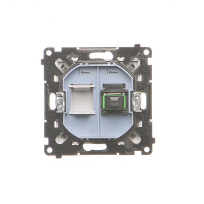 Simon 55 Gniazdo światłowodowe / optyczne pojedyncze SC/APC Jasnoszary mat TGS1.01/114 KONTAKT (TGS1.01/114)