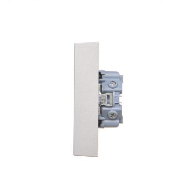 Simon 55 Gniazdo Schuko z przesłonami podwójne zaciski śrubowe Aluminium mat TGSZ2PZFAR/143 KONTAKT (TGSZ2PZFAR/143)