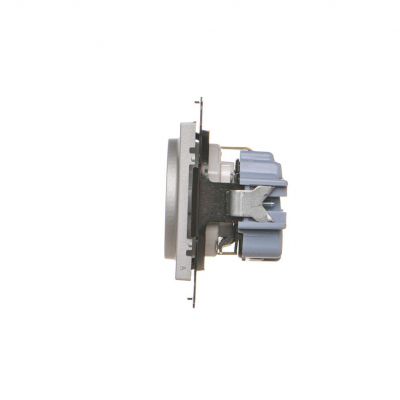 Simon 55 Gniazdo Schuko z przesłonami szybkozłączka Aluminium mat TGSZ1CZ.01/143 KONTAKT (TGSZ1CZ.01/143)