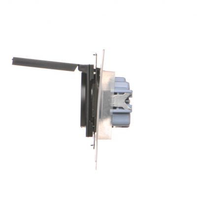 Simon 55 Gniazdo IP44 z uszczelką szybkozłączka Klapka W kol. pokrywy Czarny mat TGZ1BCZ.01/149 KONTAKT (TGZ1BCZ.01/149)