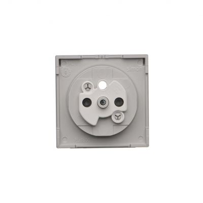 Simon 55 Pokrywa gniazda wtyczkowego pojedynczego z klapką transparentą do: SGZ1CM SGZ1M Aluminium mat TGZ1BUZP/143A KONTAKT (TGZ1BUZP/143A)