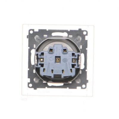 Simon 55 Gniazdo wtyczkowe do wersji IP44 z uszczelką szybkozłączka Klapka transparentna Aluminium mat TGZ1BCZ.01/143A KONTAKT (TGZ1BCZ.01/143A)