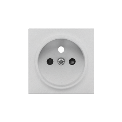 Simon 55 Pokrywa gniazda wtyczkowego pojedynczego do: SGZ1CM SGZ1M Aluminium mat TGZ1ZP/143 KONTAKT (TGZ1ZP/143)