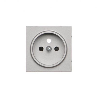 Simon 55 Pokrywa gniazda wtyczkowego pojedynczego do: SGZ1CM SGZ1M Aluminium mat TGZ1ZP/143 KONTAKT (TGZ1ZP/143)