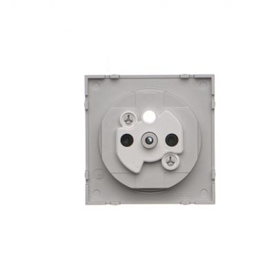 Simon 55 Pokrywa gniazda wtyczkowego pojedynczego do: SGZ1CM SGZ1M Aluminium mat TGZ1ZP/143 KONTAKT (TGZ1ZP/143)