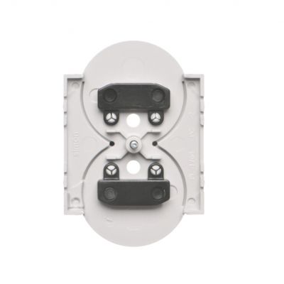 Simon 55 Pokrywa gniazda wtyczkowego podwójnego do: SGZ2CM Aluminium mat TGZ2MZP/143 KONTAKT (TGZ2MZP/143)