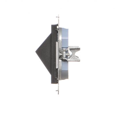 Simon 55 Gniazdo wtyczkowe z zintegrowaną ładowarką 2xUSBA Czarny mat TGZ1USB2AA.01/149 TKP2S.01/149 KONTAKT (TKP2S.01/149)