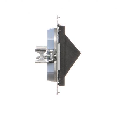 Simon 55 Gniazdo wtyczkowe z zintegrowaną ładowarką 2xUSBA Czarny mat TGZ1USB2AA.01/149 TKP2S.01/149 KONTAKT (TKP2S.01/149)