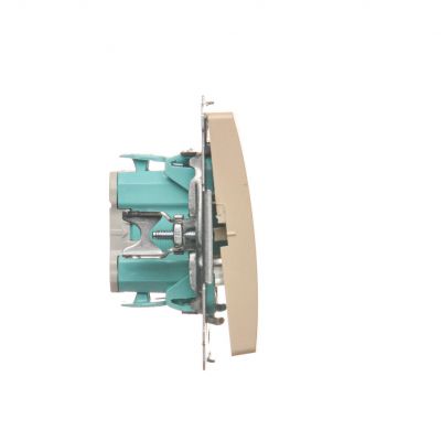 Simon Basic Łącznik pojedynczy jednobiegunowy szybkozłączka beż BMW1.01/12 KONTAKT (BMW1.01/12)