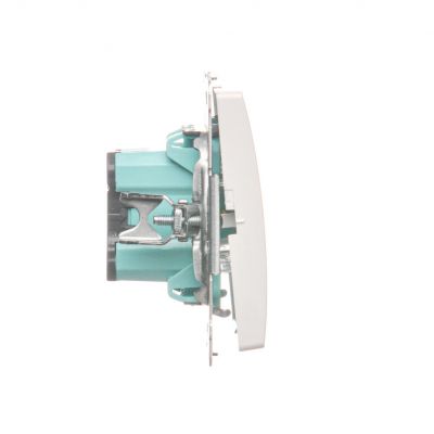 Simon Basic Łącznik pojedynczy jednobiegunowy zaciski śrubowe biały BMW1A.01/11 KONTAKT (BMW1A.01/11)