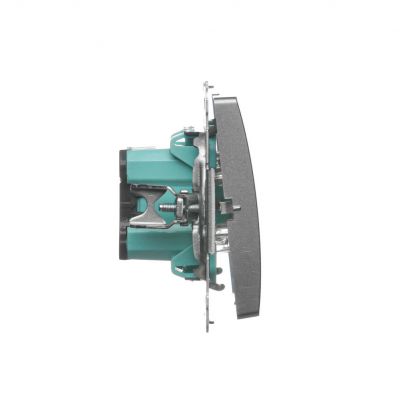 Simon Basic Łącznik pojedynczy jednobiegunowy zaciski śrubowe satynowy BMW1A.01/29 KONTAKT (BMW1A.01/29)