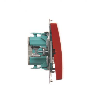 Simon Basic Łącznik pojedynczy jednobiegunowy szybkozłączka czerwony BMW1.01/22 KONTAKT (BMW1.01/22)