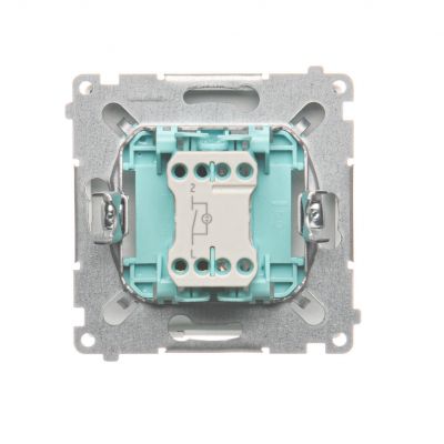 Simon Basic Łącznik pojedynczy jednobiegunowy z podświetleniem LED szybkozłączka biały BMW1L.01/11 KONTAKT (BMW1L.01/11)