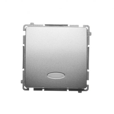 Simon Basic Łącznik pojedynczy jednobiegunowy z podświetleniem LED szybkozłączka satynowy BMW1L.01/29 KONTAKT (BMW1L.01/29)