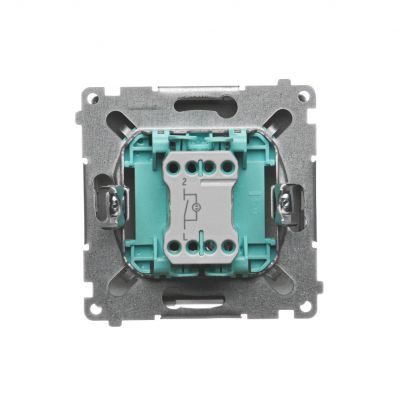 Simon Basic Łącznik pojedynczy jednobiegunowy z podświetleniem LED szybkozłączka satynowy BMW1L.01/29 KONTAKT (BMW1L.01/29)